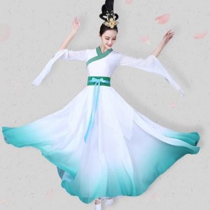 White fairy chinese folk dance costumes for women female princess traditional hanfu drama anime photos cosplay dresses