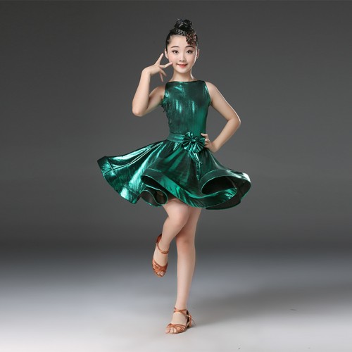wholesale Girls children latin dance dresses school stage performance competition latin dance skirts costumes