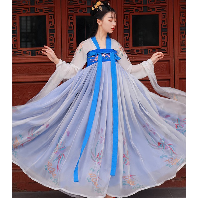 women Chinese Hanfu fairy drama movies film princess empress cosplay robes kimono dresses 