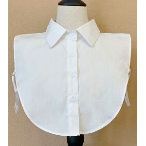 Women girls white Cotton fake collar white blouse detachable collar summer professional office lady top dickey collar