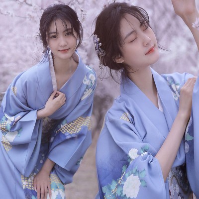 Women Japanese Kimono Dresses  Formal WearTraditional Japanese Yukata Retro Japanese Style Location photo God girl cosplay dress