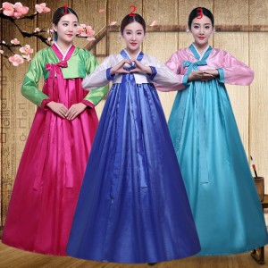 Women Korean traditional costume stage performance Hanbok dresses Ladies Traditional Korean Dance Performance Costume Dae Jang Geum Clothes