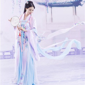Women's ancient Chinese folk dance dresses hanfu fairy princess drama tang dynasty cosplay robes costumes
