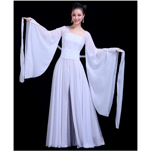 Women's chinese folk dance costuems hanfu fairy princess stage performance princess drama classical dance dress
