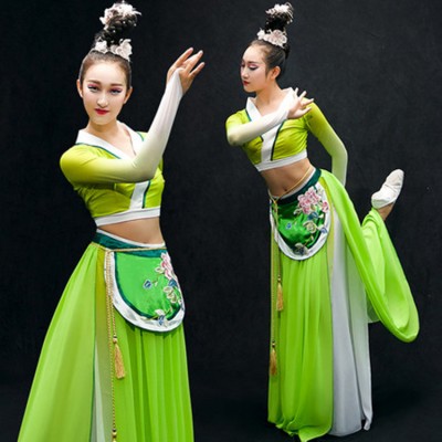 Women's Chinese folk dance costumes classical ancient traditional fairy drama cosplay hanfu dance dresses