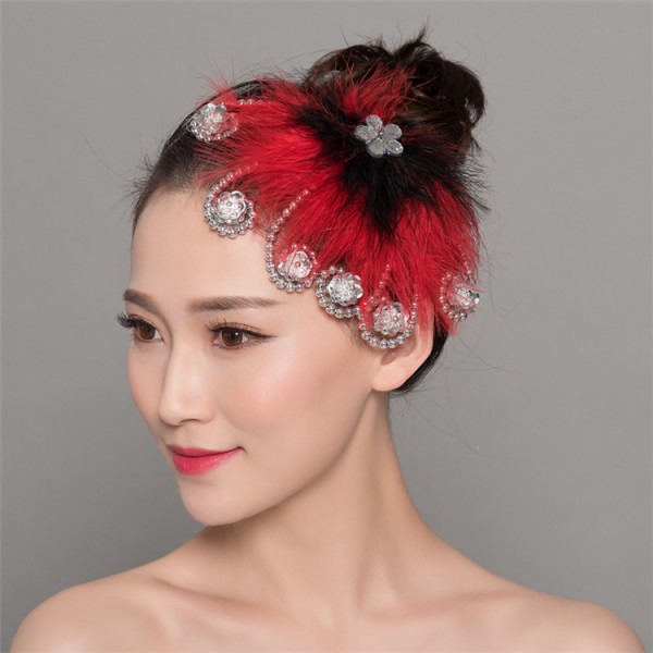 Women\'s Chinese folk dance headdress girls ancient traditional classical  dance modern dance hair clip hair accessories