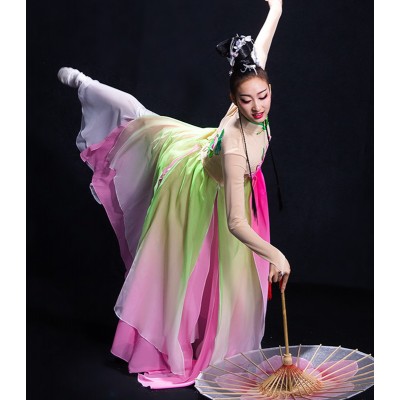 Women's chinese traditional fairy dress princess anime drama cosplay dress carnival fan umbrella dresses