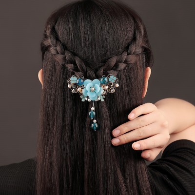 Women's girls chinese dress hair accessories ancient princess fairy hanfu cosplay flowers hair clip 