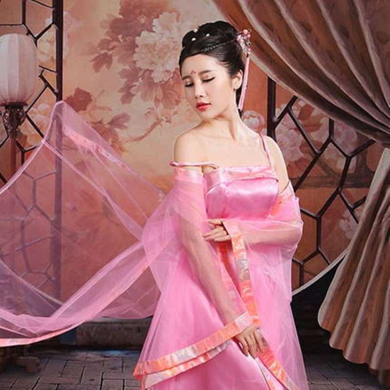 Women's girls hanfu princes chinese empress fairy drama cosplay dresses kimono photos stage performance princess dresses