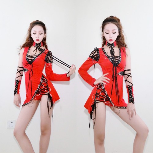 Women's jazz hiphop gogo dncers outfits female girls  modern lead dancers pole dance stage performance costumes