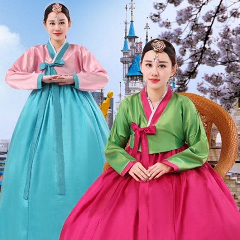 Women's Korean traditional hanbok dress stage performance drama photography cosplay hanbok dress costumes