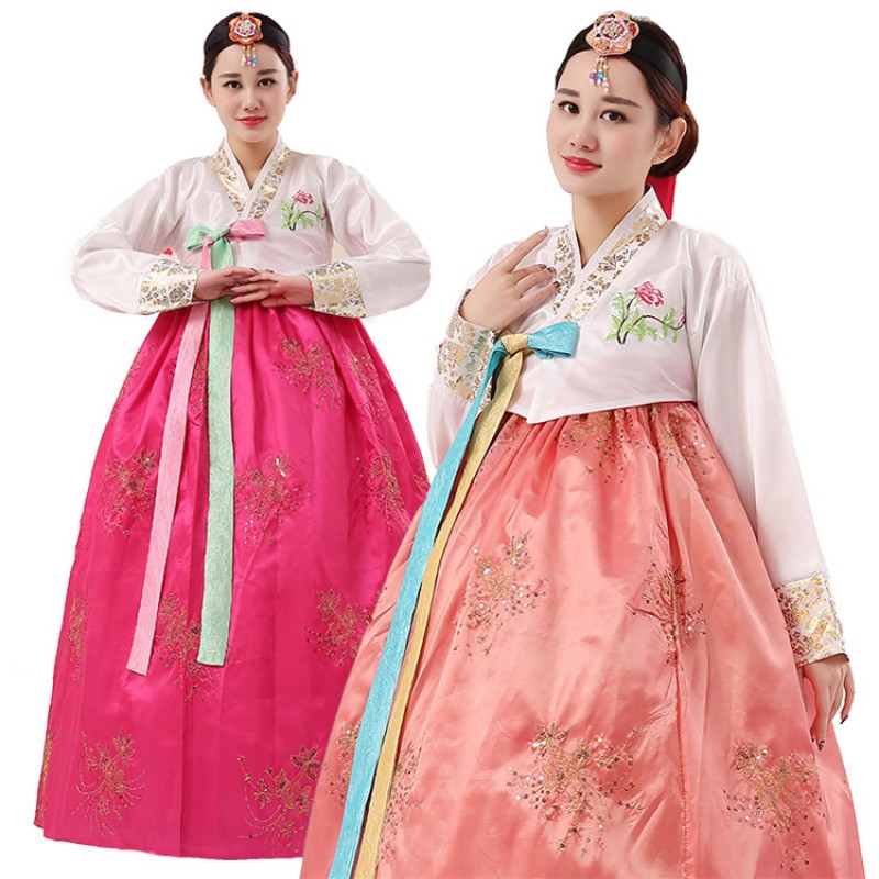 Women's Korean traditional hanbok dresses oriental palace wedding photos drama cosplay costumes dress
