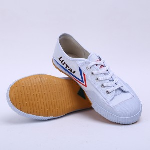 Wushu kung fu tai chi shoes for women and men Retro Sail Shoes Men round head soft sole wear resistant and breathable white shoes